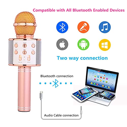 KaraokePro - Wireless Bluetooth Karaoke Microphone, 3 in 1 Portable Mic Speaker