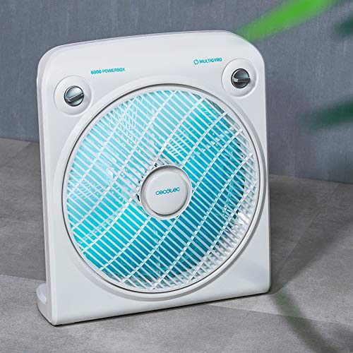 Cecotec - EnergySilence 6000 PowerBox Floor Fan, 50W, 5 Blades, 3 Speeds