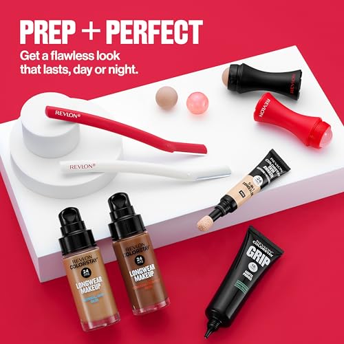 Revlon Face Roller, Oily Skin Control for Makeup, Oil Absorbing, Volcanic Reusable Facial Skincare Tool, Stocking Stuffer for Women & Men, 1 count - Medaid International