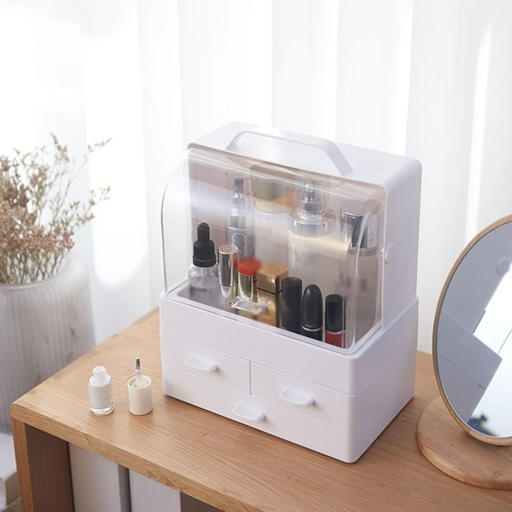Makeup Organiser, Portable Skin Care Display Case with 3 Drawer - Medaid International