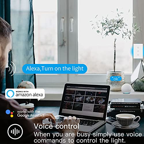 Xenon - WiFi Smart Light Switch, Waterproof Touch Control, Voice & APP Compatible