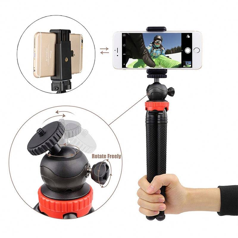Flexible Octopus Tripod for Phone & Camera ‚Äì Mini Tripod Travel Stand with Phone Clip Mount - Medaid International