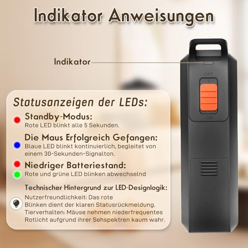 Yetee - Electric Rat Trap with Intelligent Wireless Sensor, High Voltage, Effective for Small Mice