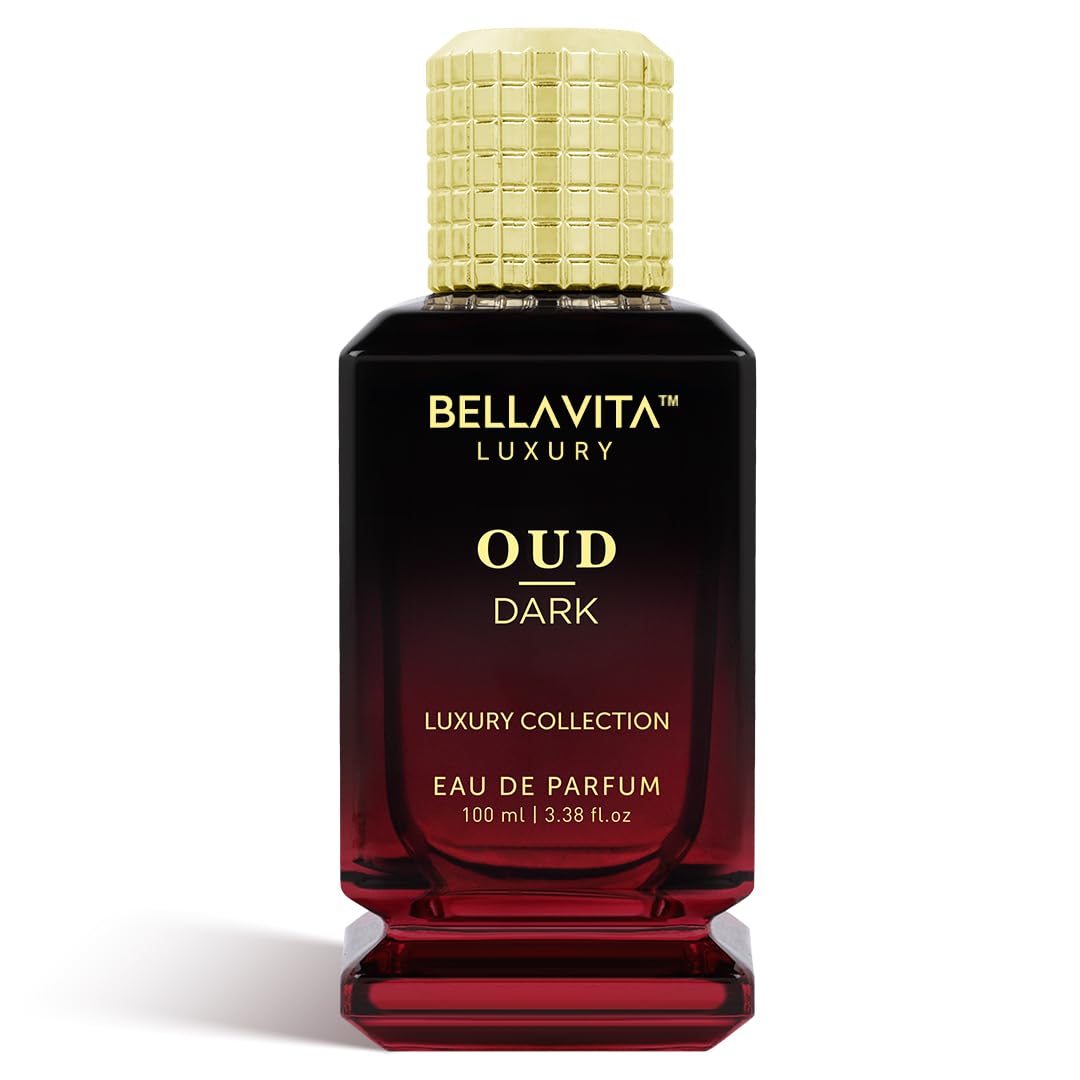 BellaVita Luxury OUD Dark Eau De Parfum (100ml) Unisex | Intense Arabian Perfume | Infused with Citrus, Grapefruit, Floral, Vetiver, Orris, Musky OUD | Arabic Dark Oud Perfume for Women & Men - Medaid International