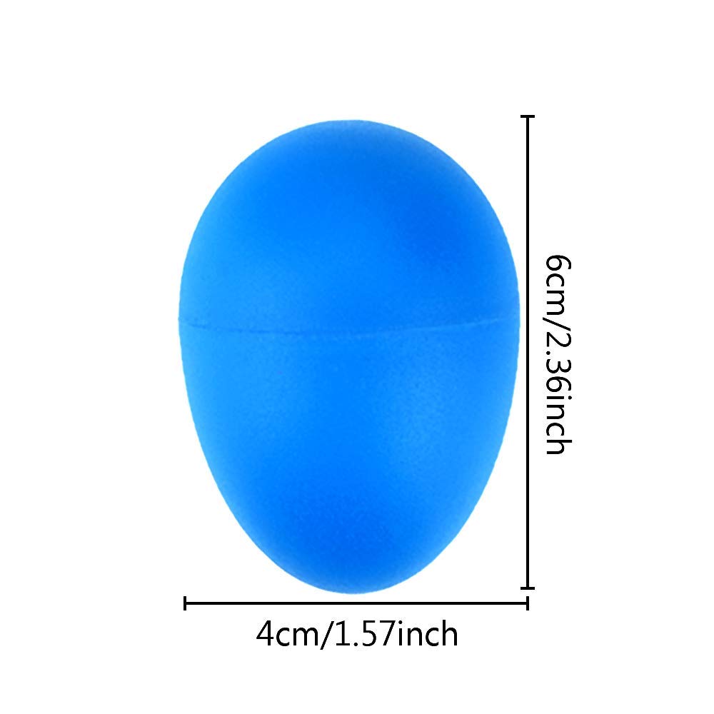 40 قطعة من البلاستيك البيض الهزازة الإيقاع للبيض الموسيقى مع حقيبة تخزين للألعاب تعلم الموسيقى لوحة DIY (8 ألوان مختلفة) - Medaid International