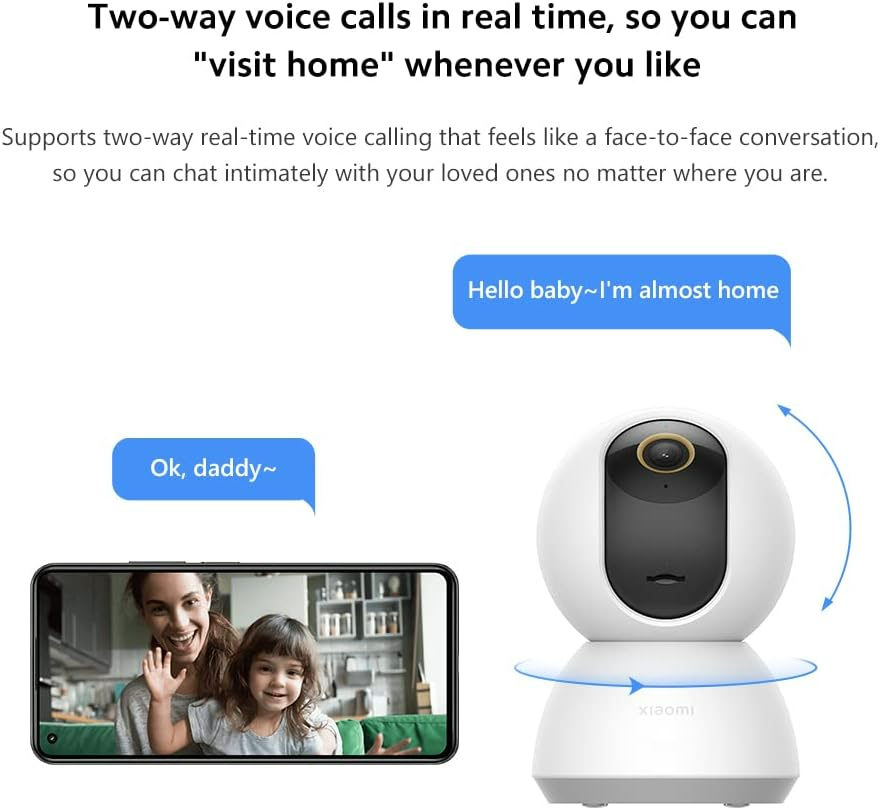Xiaomi C300 Smart Camera 2K, 360¬∞ View, AI Detection, Night Vision - Medaid International