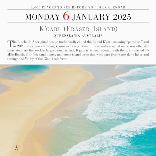 1,000 Places to See Before You Die Page-A-Day® Calendar 2025: A Year of Travel - Medaid International