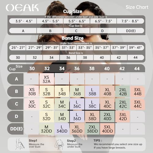 OEAK Womens Deep V Bras Wireless Comfortable Bra Supportive No Underwire Bras Tshirt Push Up Bralettes Plunge Seamless Bra|B0D8FJVTBG