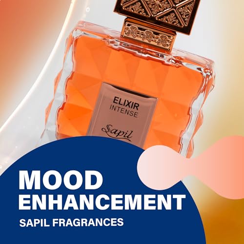 Sapil Elixir Intense Unisex Eau De Parfum – Fresh Spicy Rose Blend with Vanilla & Amber – Long-Lasting Premium Arabic Perfume for Men & Women – 3.38 oz - Medaid International