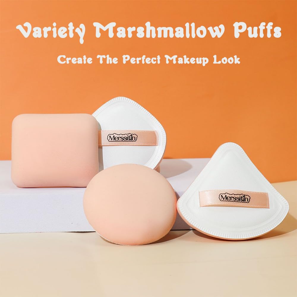 2 Pcs Makeup Sponge Set Blender, Beauty Sponge Makeup Blender Flawless for Liquid(Triangle+Rotundity) - Medaid International