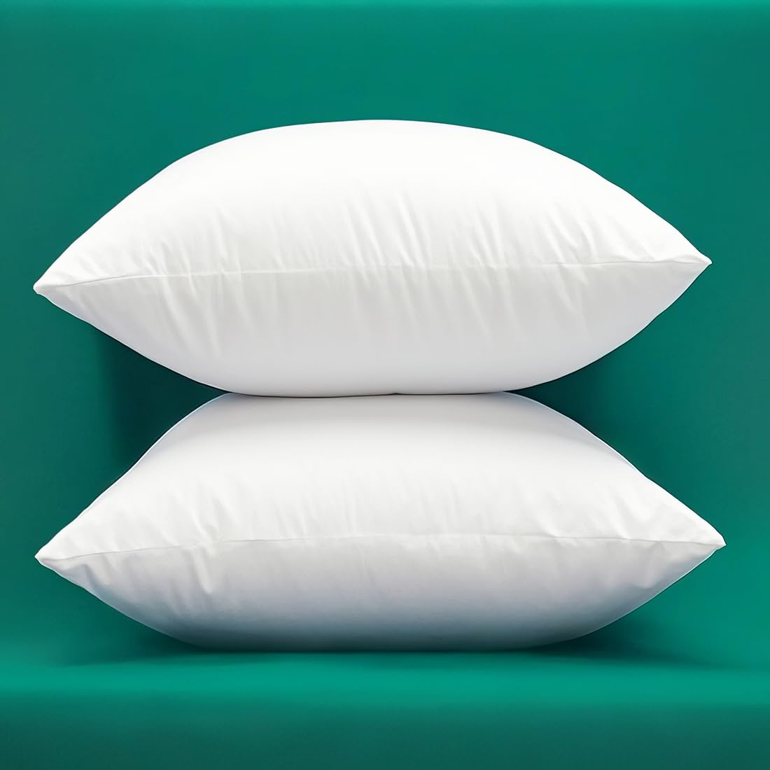 Winighting Extra Thick and Full Set of 2 Ultra Plump Cotton Fabric Throw Pillow Inserts, Filler for Decorative Cushion Cover, 18 X 18 Inches, There are Multiple Sizes to Choose from - Medaid International