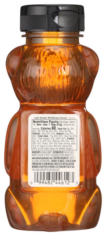 365 by Whole Foods Market, Organic Light Amber Wildflower Honey, 12 Ounce - Medaid International