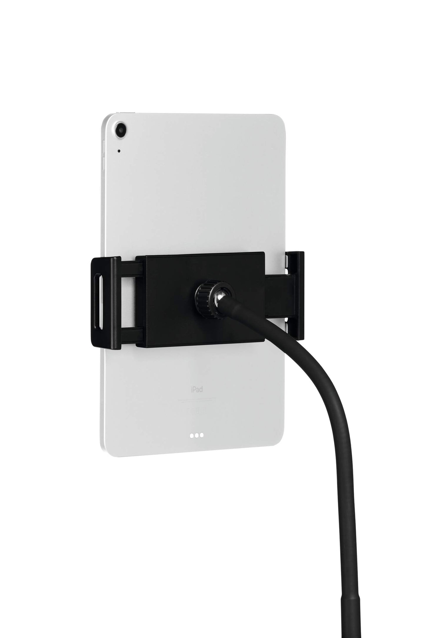 Durable Twist Tablet & Smartphone Floor Stand, Gooseneck 360 Degrees Swivel Mount & Adjustable Height - Black Tablet and Smartphone Holder - Compatible with iPhone, iPad, Android Devices, and More. - Medaid International