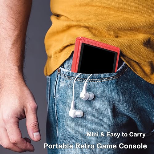 Flechozo - Retro Handheld Game Console with 500 Classic Games, 3.0" LCD Screen, TV Connection, Dual Player Support