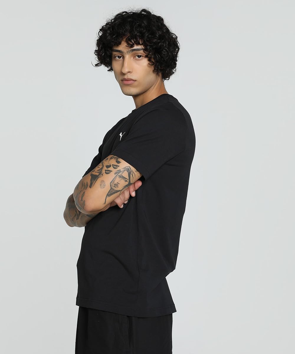 PUMA Mens Small Logo T-Shirt (M) (Black) - Medaid International