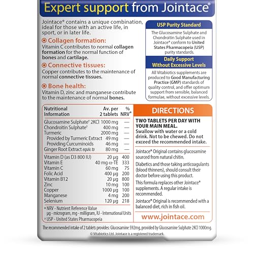 Vitabiotics Jointace Glucosamine & Chondroitin 30 Tablets - Medaid International