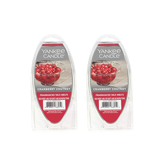 Yankee Candle Set of 2 Cranberry Chutney Fragranced Wax Melts - Medaid International