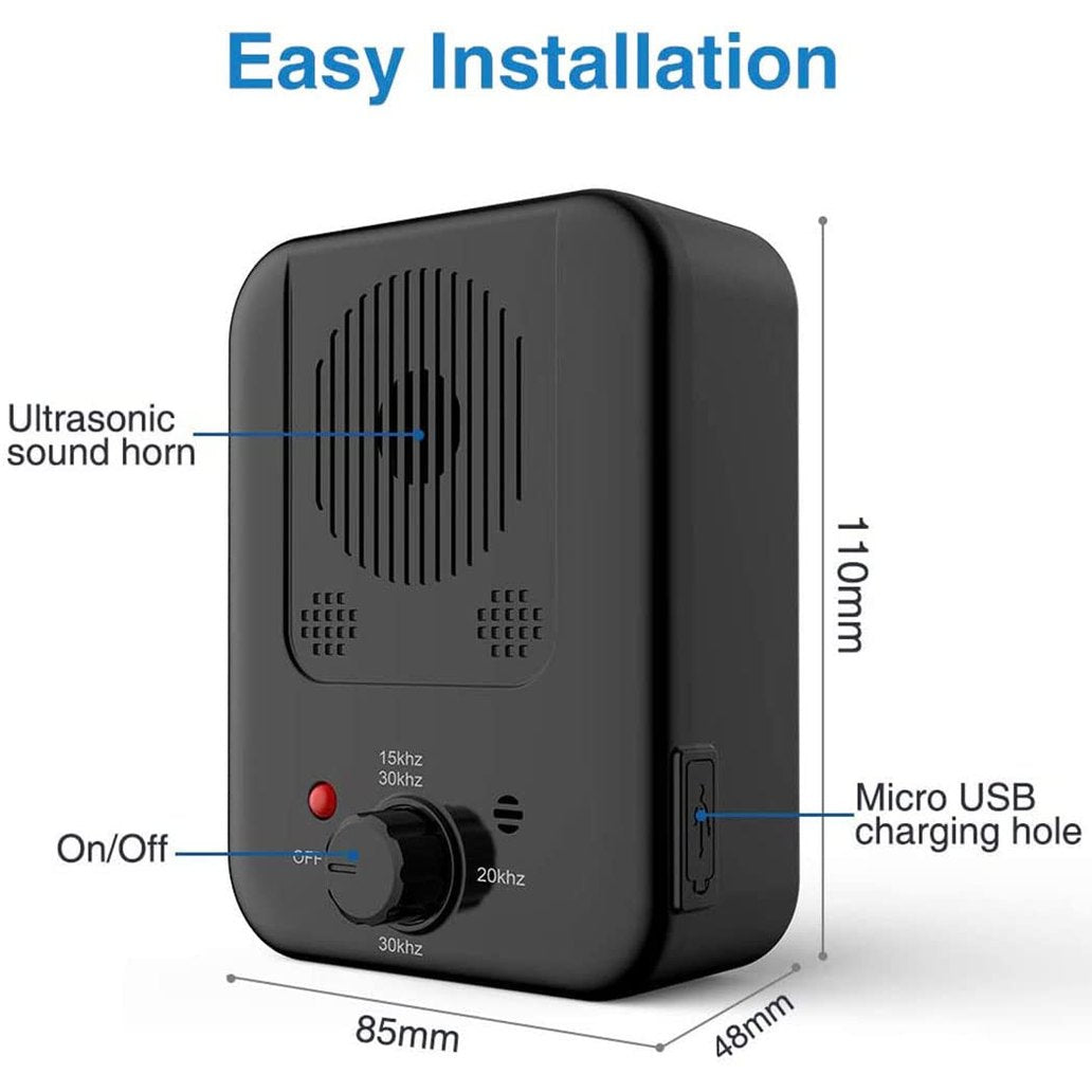 Anti Barking Device for Dogs, 3 Adjustable Frequency Modes, Ultrasonic Dog Barking Silencer, Rechargeable Sonic Barking Deterrent, Suitable for All Kinds of Dogs, for Indoor & Outdoor Use - Medaid International