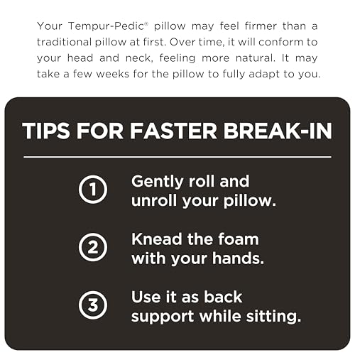 Tempur-Pedic Memory Foam Symphony Pillow Luxury Soft Feel, Standard, White - Medaid International