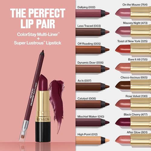 Revlon ColorStay Multi-Liner, Creamy Formula, Multiuse For Lips, Eyes & Face, Precision Brush for Easy Blending, 007 As Is - Medaid International