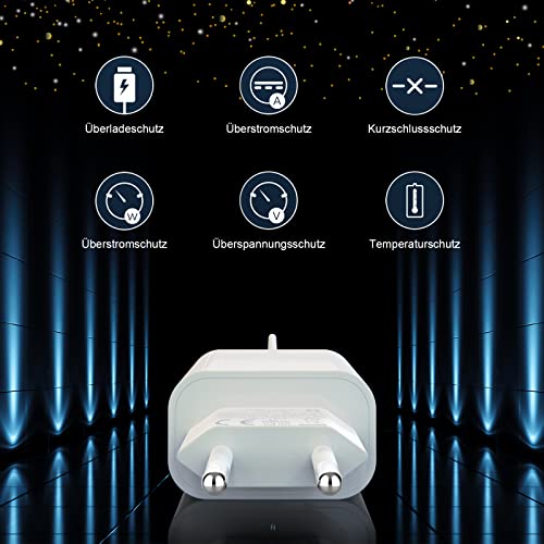 Apple - MFi Certified 20W USB-C Fast Charger Pack of 4 with 2M iPhone Cable