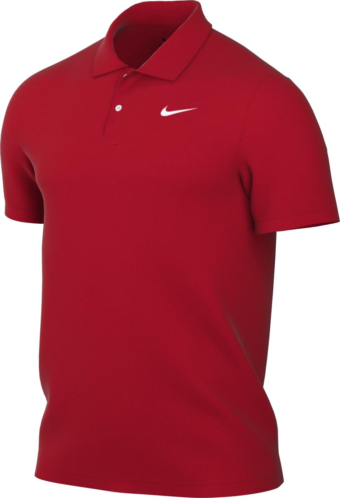 NikeCourt Dri-FIT Men's Tennis Polo (DH0857-657, University Red/White) Size Medium - Medaid International