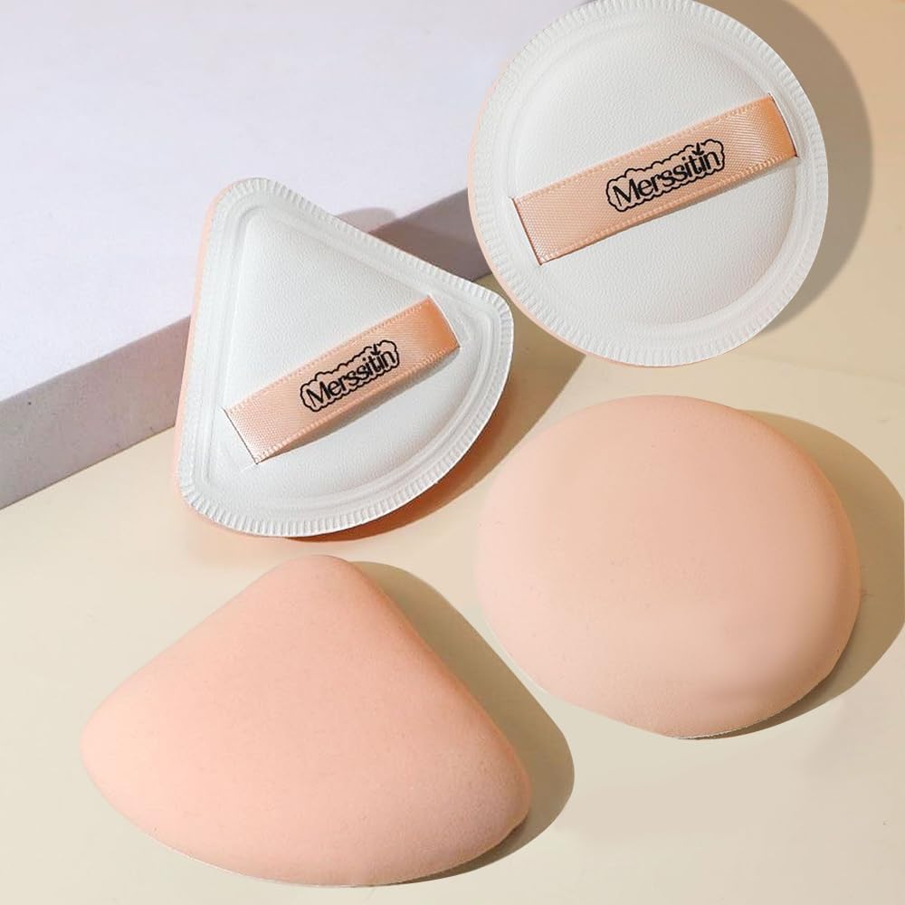2 Pcs Makeup Sponge Set Blender, Beauty Sponge Makeup Blender Flawless for Liquid(Triangle+Rotundity) - Medaid International