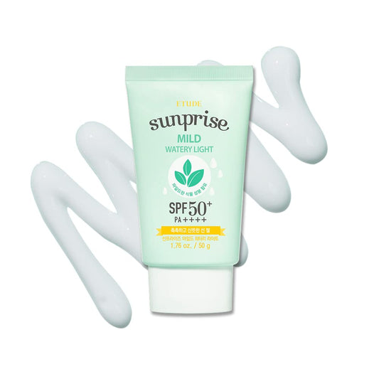 ETUDE Sunprise Mild Weightless Watery Light Texture SPF50+/PA+++ 1.7 fl. Oz (50ml) (21AD) | Light Moisturizing Sunblock for Sensitive Skin | Korean Skin Care - Medaid International