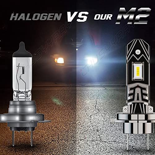 Chusyyray - H7 LED Headlight Bulbs for Ford Fiesta MK7 MK8, 10000LM, 6000K, Plug and Play