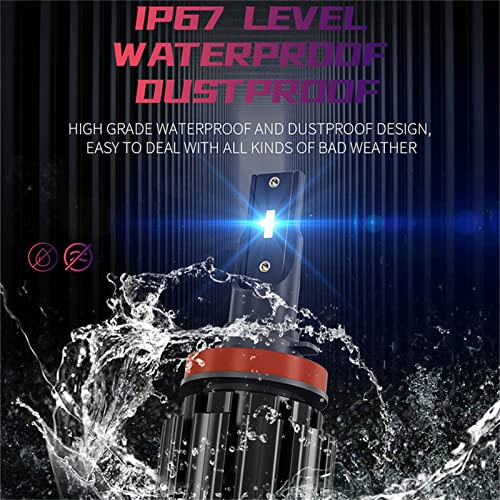 ErtYu - 110W LED Headlight Bulbs, 22000 Lumens, 6000K Cool White, IP68 Waterproof