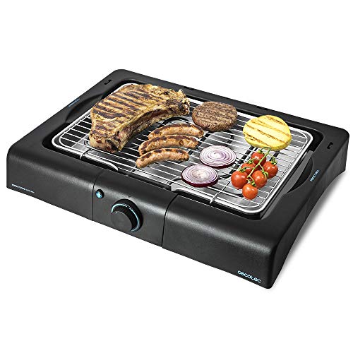 Cecotec - Big PerfectSteak 4200 Electric Grill, 2400W, Stainless Steel, Height Adjustable