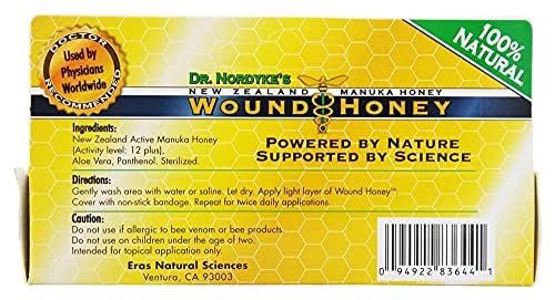 Eras Natural Sciences Wound Honey - Manuka Ointment with Aloe, UMF 12+, 80g - Medaid International
