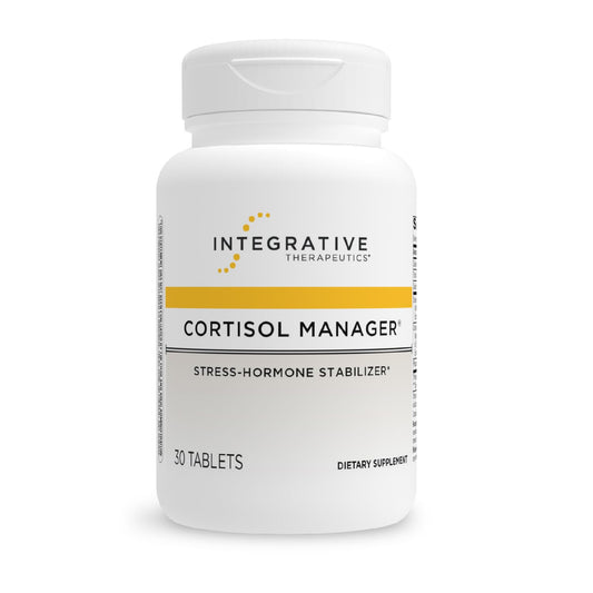 Integrative Therapeutics Cortisol Manager - Adrenal Health Support Supplement for Healthy Stress Response* - Vegan, Dairy-Free & Gluten-Free - 30 Tablets (15 Servings) - Medaid International
