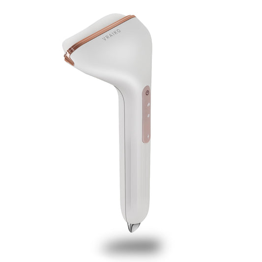 VRAIKO Aurora-X Handheld Gua Sha Device, White Jade Neck Face Massager with Thermal, Vibration and Acupressure Tail, for Face Sculpting Anti-Aging and Relaxation at Home - Medaid International