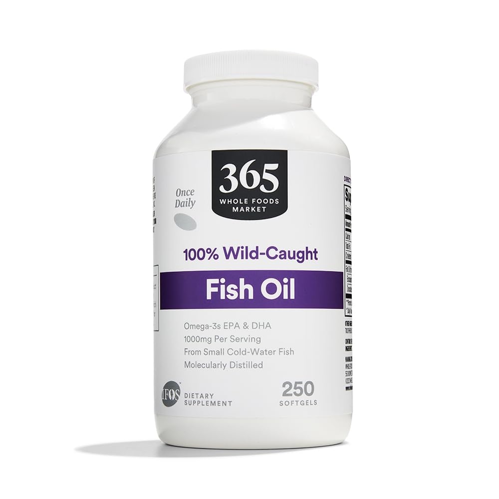 365 by Whole Foods Market, Fish Oil 1000 Mg Softgels, 250 Count - Medaid International