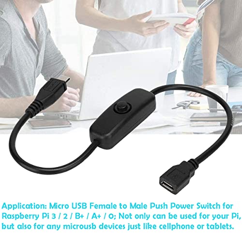 Greluma - Raspberry Pi Power Switch with Micro USB, Push On/Off for Multiple Models