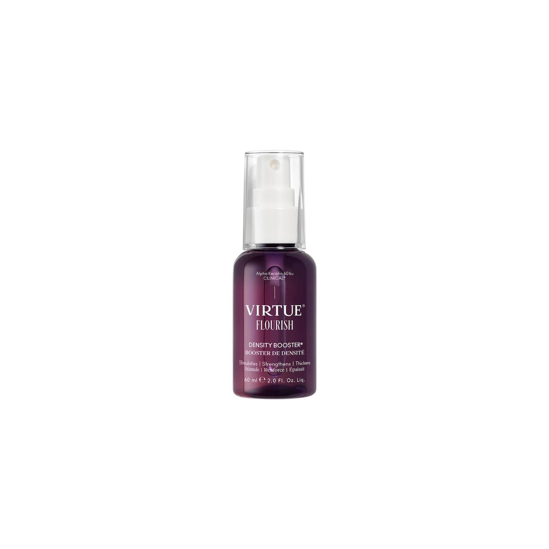 Virtue Flourish Hair Thinning Density Booster Spray Treatment, Hair Growth Product Thickens Hair, Sulfate Free, Color Safe - Medaid International