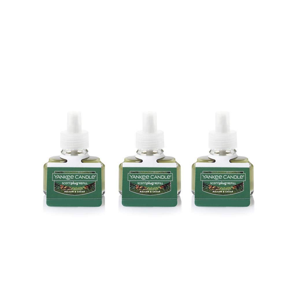 Yankee Candle ScentPlug Refill, Balsam & Cedar (Pack of 3) - Medaid International