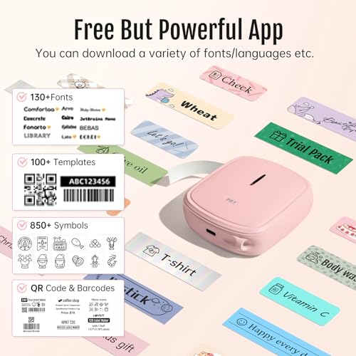 Prt - Customizable Bluetooth Label Maker, Handheld, Compatible with iOS/Android