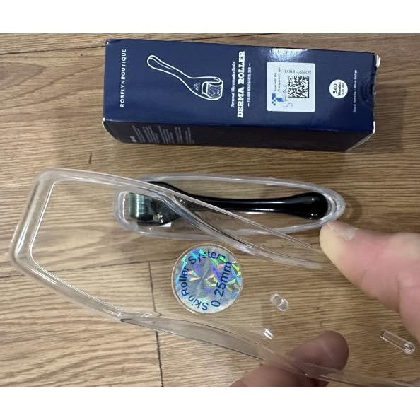 ROSELYNBOUTIQUE Derma Roller for Hair Beard Facial Skin Face Body Scalp 540 Titanium Microneedle for Men Women 0.25mm Cosmetic Beauty Instrument - Medaid International