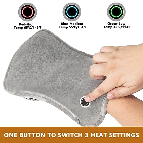 VanSmaGo - Rechargeable Electric Heated Gloves with 3 Heat Levels & Fast Heating