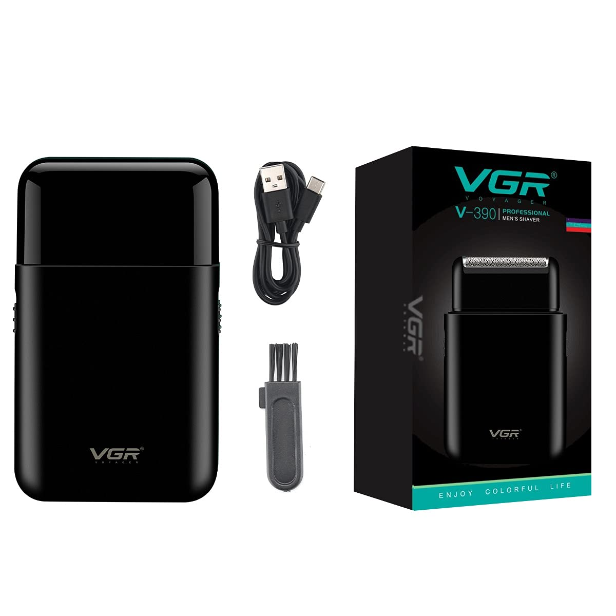 VGR V390 Ultra-Thin Electric Shaver & Beard Trimmer ‚Äì Rechargeable Razor with USB - Medaid International