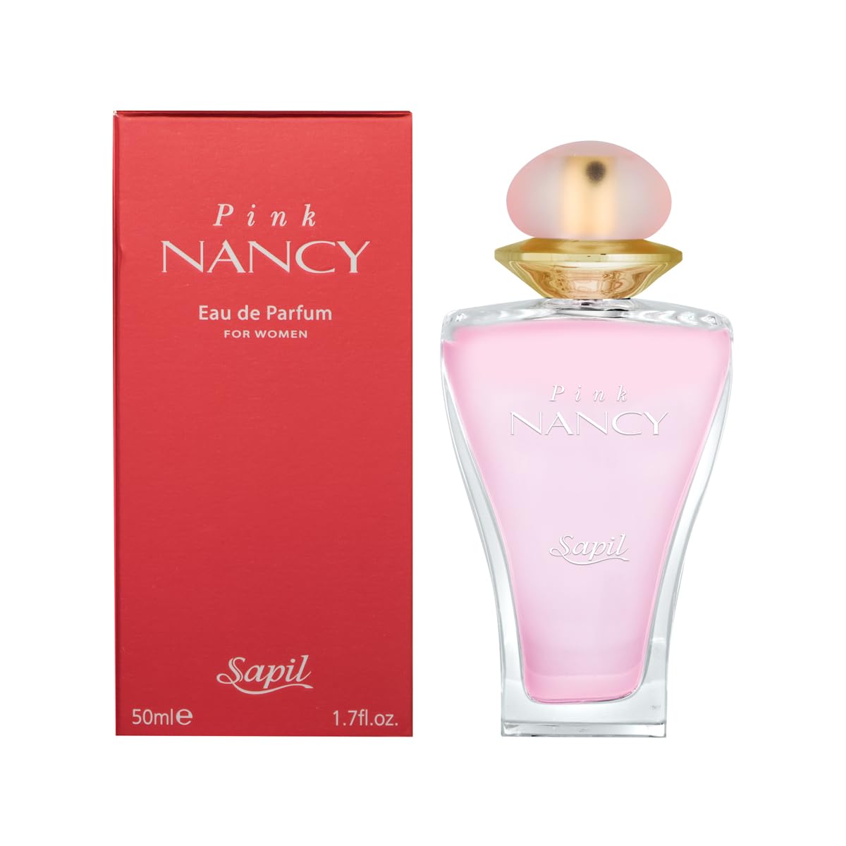 Sapil Pink Nancy Perfume for Women - Long-lasting Floral EDP from Dubai, 1.7 Oz (50 ml) - Arabic Cologne for Women - Affordable Luxury Women's Fragrance - Ideal Dubai Perfume for Everyday Use - Medaid International