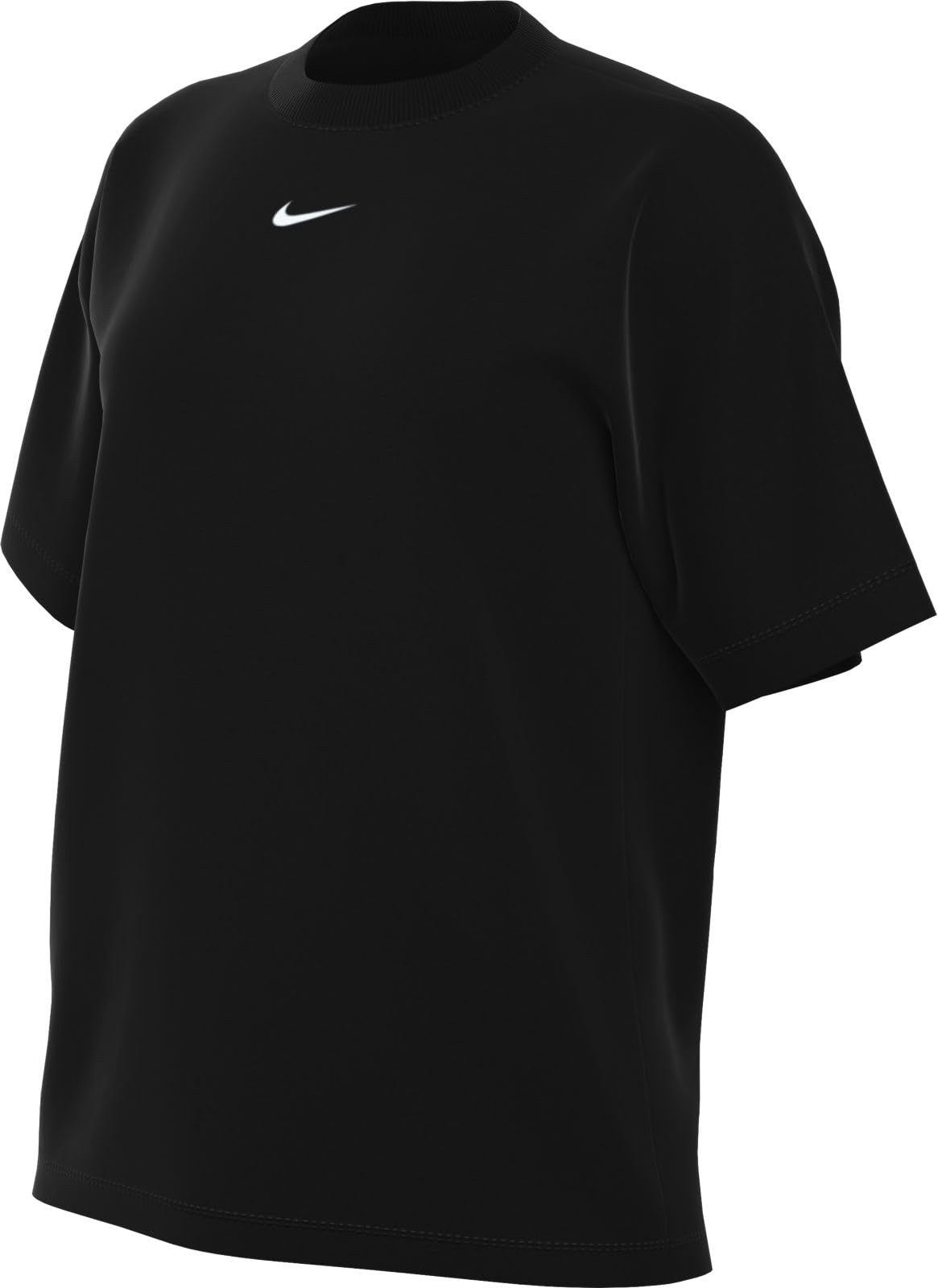 Nike Sportswear Essential Women's T-Shirt (Black/White) Size Large - Medaid International