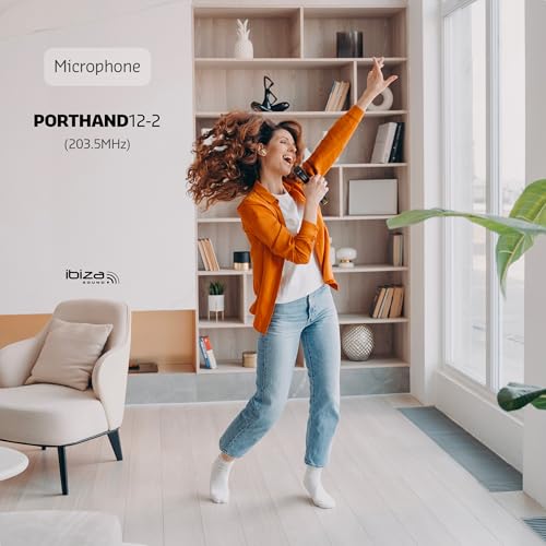 Ibiza - VHF Wireless Hand Microphone 203.5MHz for PORT12VHF-BT & PORT15VHF-BT