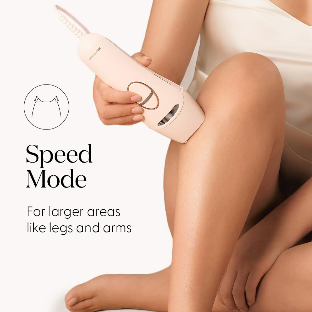 Smoothskin Pure Switch IPL Laser Hair Removal with Sapphire Pro Ice Cooling in Soft Pink, The World’ First 3-in 1 IPL, for Body, Face, Bikini, Alternative to Laser, Corded - Medaid International