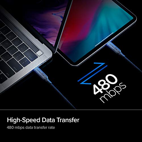 PowerArc - 100W Fast Charging USB C Cable for iPad, MacBook, Galaxy S21