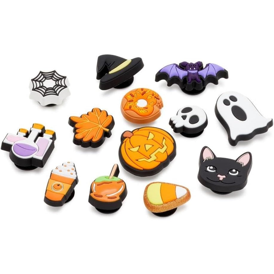 Crocs unisex-adult Jibbitz Shoe Charms - Halloween Multi Pack, Horror Charms - Medaid