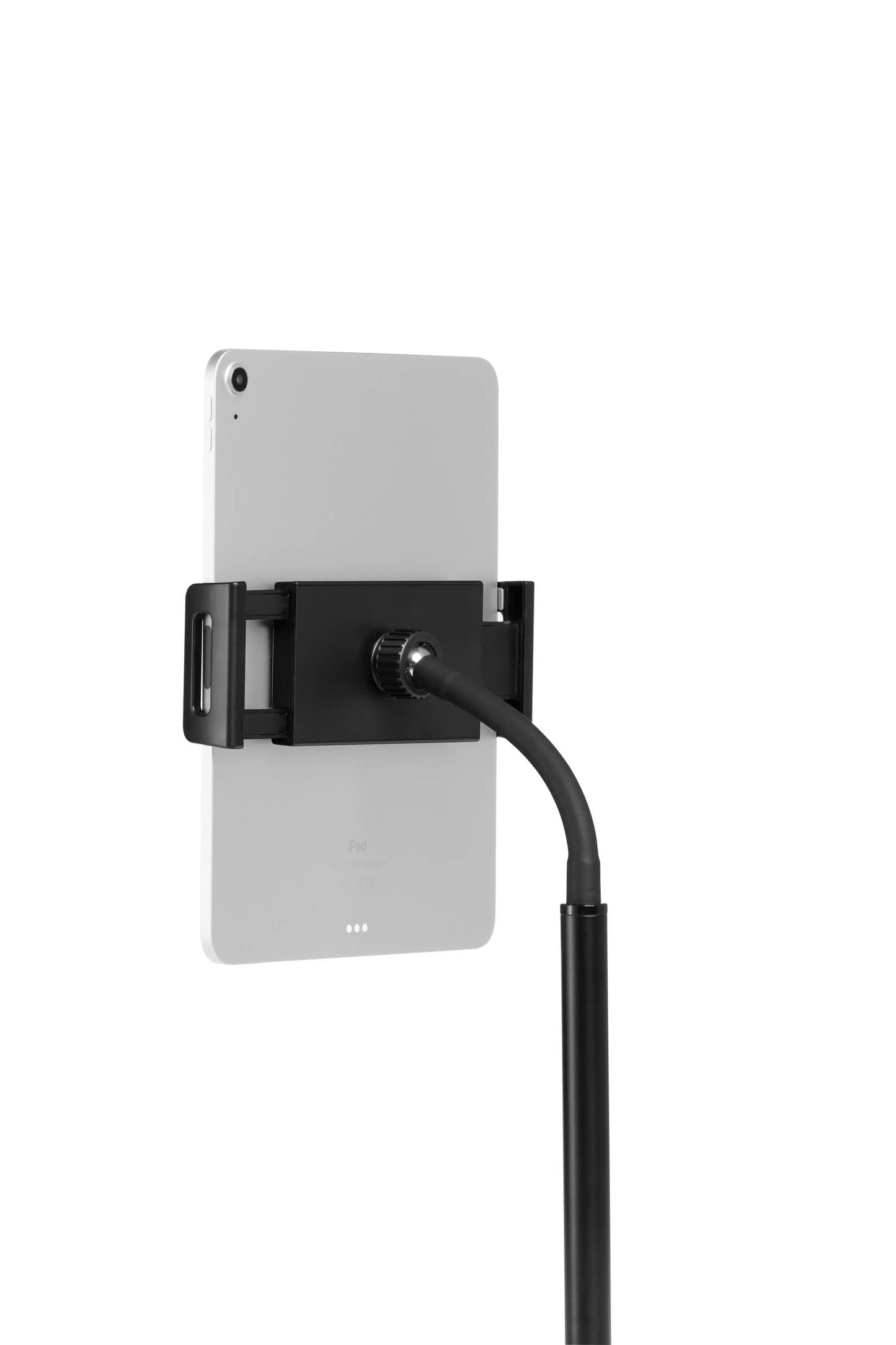 Durable Twist Tablet & Smartphone Floor Stand, Gooseneck 360 Degrees Swivel Mount & Adjustable Height - Black Tablet and Smartphone Holder - Compatible with iPhone, iPad, Android Devices, and More. - Medaid International