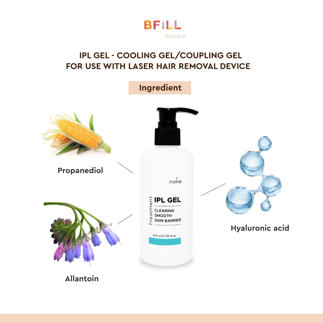 Cooling Gel/Coupling Gel for use with Laser Hair Removal Device (Meko Clinic Brand) 17.63 Oz. - Medaid International